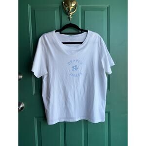 Draper James XL white cotton tshirt
